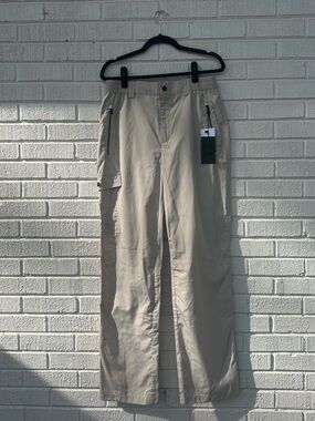 Alp N Rock Women's Beige Cargo Pants with Zip Pockets